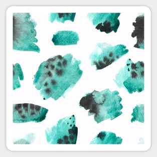 watercolor polka dots seamless pattern Sticker